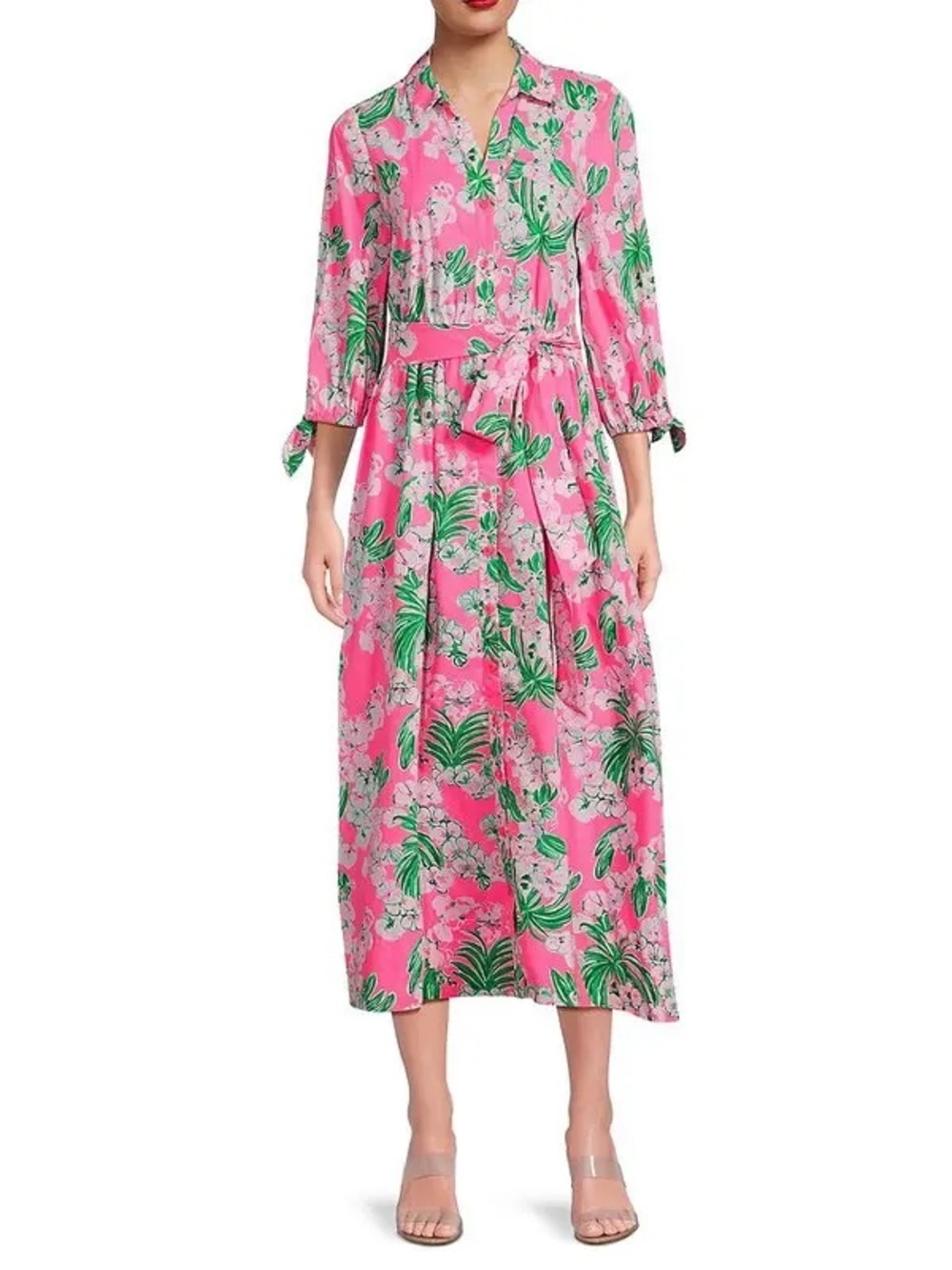 Lilly Pulitzer Amrita Shirt Dress in Roxie Pink Size 16 NWT